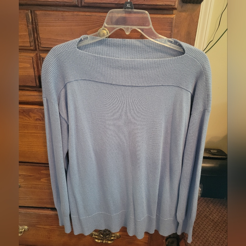 Chaps Soft Blue Knit Sweater